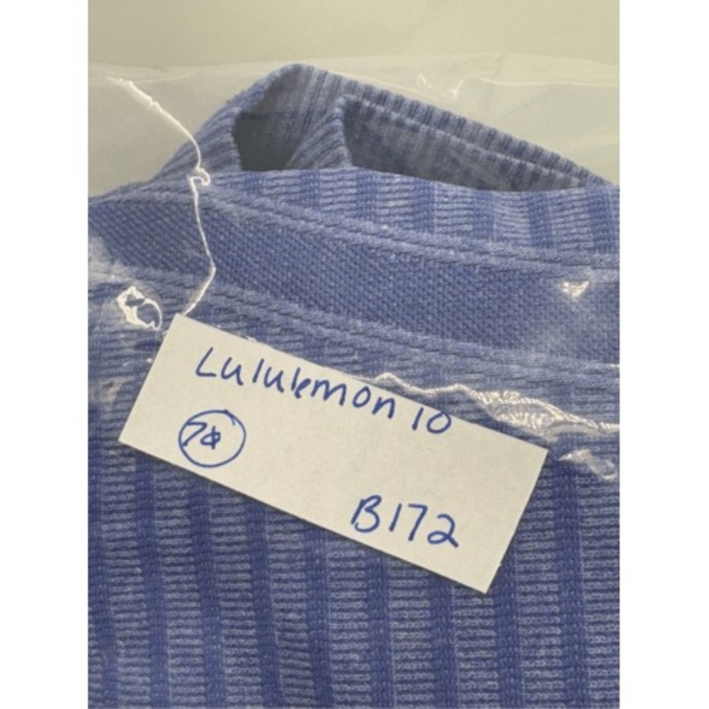 Lululemon‎ Top Swiftly Tech Long Sleeve Women Size 10 Blue Long Sleeve Workout - Picture 13 of 13